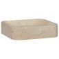vidaXL Lavandino Crema 40x40x10 cm in Marmo vidaXL Lavandino Crema 40x40x10 cm in Marmo