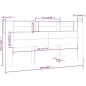 Testiera con Scomparti Grigio Sonoma 220x18,5x104,5 cm Testiera con Scomparti Grigio Sonoma 220x18,5x104,5 cm