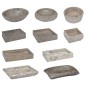 vidaXL Lavandino Grigio 40x40x10 cm in Marmo vidaXL Lavandino Grigio 40x40x10 cm in Marmo