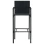 vidaXL Set da Bar da Giardino 5 pz in Polyrattan Nero vidaXL Set da Bar da Giardino 5 pz in Polyrattan Nero