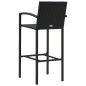 vidaXL Set da Bar da Giardino 5 pz in Polyrattan Nero vidaXL Set da Bar da Giardino 5 pz in Polyrattan Nero