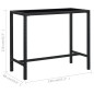 vidaXL Set da Bar da Giardino 5 pz in Polyrattan Nero vidaXL Set da Bar da Giardino 5 pz in Polyrattan Nero