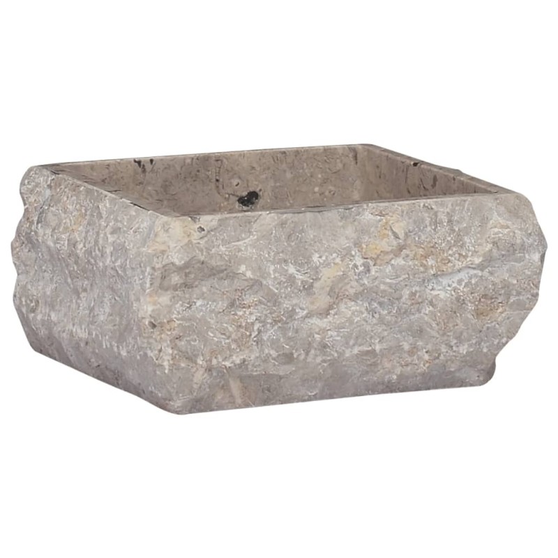 vidaXL Lavandino Grigio 30x30x13 cm in Marmo vidaXL Lavandino Grigio 30x30x13 cm in Marmo