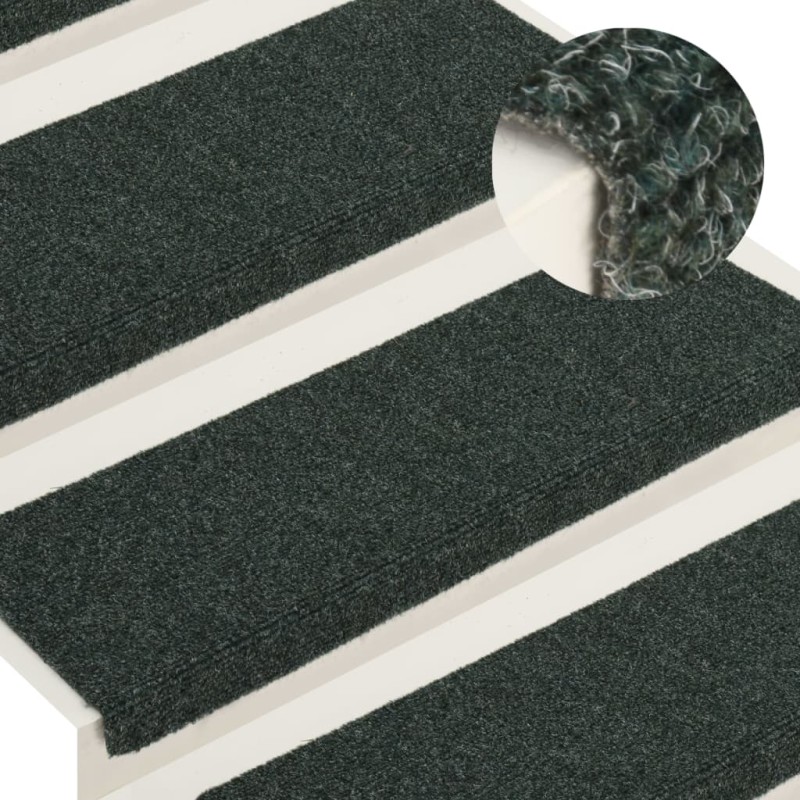 vidaXL Tappetini per Scale Tessuto Agugliato 15 pz 65x21x4 cm Marroni vidaXL Tappetini per Scale Tessuto Agugliato 15 pz 65x21x4 cm Marroni