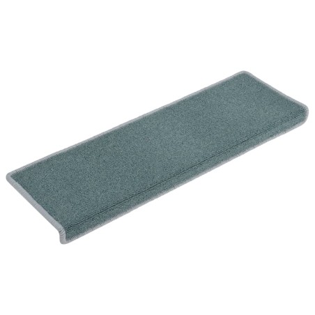 vidaXL Tappetini per Scale 15 pz 65x21x4 cm Blu