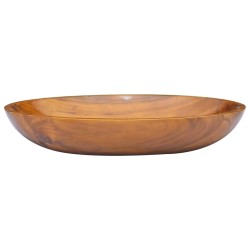 vidaXL Lavabo in Legno Massello di Teak 60x40x10 cm