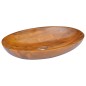 vidaXL Lavabo in Legno Massello di Teak 60x40x10 cm vidaXL Lavabo in Legno Massello di Teak 60x40x10 cm