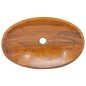 vidaXL Lavabo in Legno Massello di Teak 60x40x10 cm vidaXL Lavabo in Legno Massello di Teak 60x40x10 cm