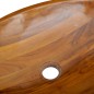 vidaXL Lavabo in Legno Massello di Teak 60x40x10 cm vidaXL Lavabo in Legno Massello di Teak 60x40x10 cm
