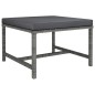 vidaXL Set Divani da Giardino 7 pz con Cuscini in Polyrattan Grigio vidaXL Set Divani da Giardino 7 pz con Cuscini in Polyrattan Grigio