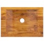 vidaXL Lavabo in Legno Massello di Teak 50x35x10 cm