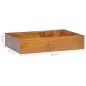 vidaXL Lavabo in Legno Massello di Teak 50x35x10 cm