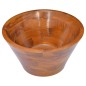 vidaXL Lavabo in Legno Massello di Teak Φ40x20 cm