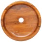 vidaXL Lavabo in Legno Massello di Teak Φ40x10 cm vidaXL Lavabo in Legno Massello di Teak Φ40x10 cm
