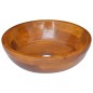 vidaXL Lavabo in Legno Massello di Teak Φ40x10 cm vidaXL Lavabo in Legno Massello di Teak Φ40x10 cm