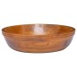 vidaXL Lavabo in Legno Massello di Teak Φ40x10 cm vidaXL Lavabo in Legno Massello di Teak Φ40x10 cm