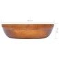 vidaXL Lavabo in Legno Massello di Teak Φ40x10 cm vidaXL Lavabo in Legno Massello di Teak Φ40x10 cm