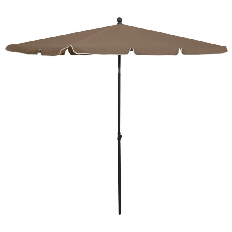 Ombrellone da Giardino con Palo 210x140 cm Grigio Talpa Ombrellone da Giardino con Palo 210x140 cm Grigio Talpa