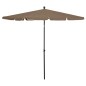 Ombrellone da Giardino con Palo 210x140 cm Grigio Talpa Ombrellone da Giardino con Palo 210x140 cm Grigio Talpa