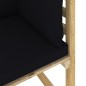 vidaXL Divani Angolari da Giardino & Cuscini 2pz Pino Impregnato Verde vidaXL Divani Angolari da Giardino & Cuscini 2pz Pino Impregnato Verde