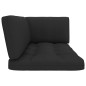 vidaXL Divano a 2 Posti su Pallet con Cuscini Pino Impregnato Nero vidaXL Divano a 2 Posti su Pallet con Cuscini Pino Impregnato Nero