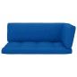 vidaXL Divano a 2 Posti su Pallet con Cuscini Pino Impregnato Nero vidaXL Divano a 2 Posti su Pallet con Cuscini Pino Impregnato Nero