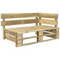 vidaXL Divano a 2 Posti su Pallet con Cuscini in Pino Impregnato Verde vidaXL Divano a 2 Posti su Pallet con Cuscini in Pino Impregnato Verde