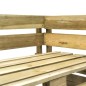vidaXL Divano a 2 Posti su Pallet con Cuscini in Pino Impregnato Verde vidaXL Divano a 2 Posti su Pallet con Cuscini in Pino Impregnato Verde