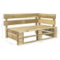vidaXL Divano a 2 Posti su Pallet con Cuscini in Pino Impregnato Verde vidaXL Divano a 2 Posti su Pallet con Cuscini in Pino Impregnato Verde