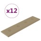 vidaXL Pannelli Murali 12 pz Cappuccino 60x15 cm Similpelle 1,08 m² vidaXL Pannelli Murali 12 pz Cappuccino 60x15 cm Similpelle 1,08 m²