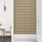 vidaXL Pannelli Murali 12 pz Cappuccino 60x15 cm Similpelle 1,08 m² vidaXL Pannelli Murali 12 pz Cappuccino 60x15 cm Similpelle 1,08 m²