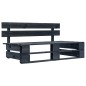 vidaXL Set Divani in Pallet con Cuscini 6 pz in Pino Impregnato Nero vidaXL Set Divani in Pallet con Cuscini 6 pz in Pino Impregnato Nero