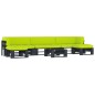 vidaXL Set Divani in Pallet con Cuscini 6 pz in Pino Impregnato Nero vidaXL Set Divani in Pallet con Cuscini 6 pz in Pino Impregnato Nero