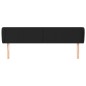 Testiera ad Orecchio Nera 163x23x78/88 cm in Similpelle Testiera ad Orecchio Nera 163x23x78/88 cm in Similpelle