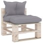 vidaXL Poltrona Centrale da Giardino Pallet con Cuscini Legno di Pino vidaXL Poltrona Centrale da Giardino Pallet con Cuscini Legno di Pino