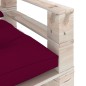 vidaXL Poltrona Giardino Pallet con Cuscini Rosso Vino Legno di Pino vidaXL Poltrona Giardino Pallet con Cuscini Rosso Vino Legno di Pino