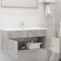 vidaXL Mobile Sottolavabo Grigio Cemento 100x38,5x46 cm in Truciolato vidaXL Mobile Sottolavabo Grigio Cemento 100x38,5x46 cm in Truciolato