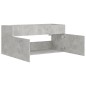 vidaXL Mobile Sottolavabo Grigio Cemento 100x38,5x46 cm in Truciolato vidaXL Mobile Sottolavabo Grigio Cemento 100x38,5x46 cm in Truciolato