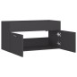 vidaXL Mobile Sottolavabo Grigio 90x38,5x46 cm in Truciolato vidaXL Mobile Sottolavabo Grigio 90x38,5x46 cm in Truciolato