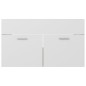 vidaXL Mobile Sottolavabo Bianco e Rovere 80x38,5x46 cm in Truciolato vidaXL Mobile Sottolavabo Bianco e Rovere 80x38,5x46 cm in Truciolato