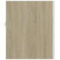 vidaXL Mobile Sottolavabo Bianco e Rovere 80x38,5x46 cm in Truciolato vidaXL Mobile Sottolavabo Bianco e Rovere 80x38,5x46 cm in Truciolato