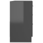vidaXL Mobile Sottolavabo Grigio Lucido 63x30x54 cm in Truciolato vidaXL Mobile Sottolavabo Grigio Lucido 63x30x54 cm in Truciolato
