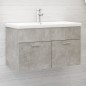 vidaXL Mobile Sottolavabo Grigio Cemento 80x38,5x46 cm in Truciolato vidaXL Mobile Sottolavabo Grigio Cemento 80x38,5x46 cm in Truciolato
