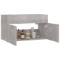 vidaXL Mobile Sottolavabo Grigio Cemento 80x38,5x46 cm in Truciolato vidaXL Mobile Sottolavabo Grigio Cemento 80x38,5x46 cm in Truciolato