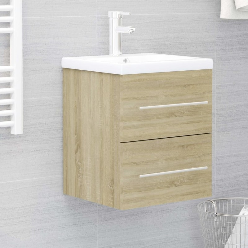 vidaXL Mobile Sottolavabo Rovere Sonoma 41x38,5x48 cm in Truciolato vidaXL Mobile Sottolavabo Rovere Sonoma 41x38,5x48 cm in Truciolato