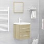 vidaXL Mobile Sottolavabo Rovere Sonoma 41x38,5x48 cm in Truciolato vidaXL Mobile Sottolavabo Rovere Sonoma 41x38,5x48 cm in Truciolato