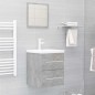 vidaXL Mobile Sottolavabo Grigio Cemento 41x38,5x48 cm in Truciolato vidaXL Mobile Sottolavabo Grigio Cemento 41x38,5x48 cm in Truciolato
