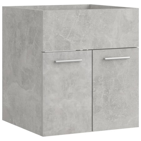 vidaXL Mobile Sottolavabo Grigio Cemento 41x38,5x46 cm in Truciolato