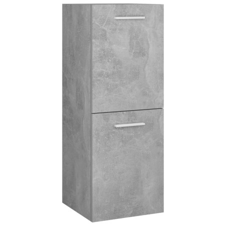 vidaXL Armadio da Bagno Grigio Cemento 30x30x80 cm in Truciolato