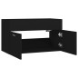 vidaXL Mobile Sottolavabo Nero 80x38,5x46 cm in Truciolato vidaXL Mobile Sottolavabo Nero 80x38,5x46 cm in Truciolato